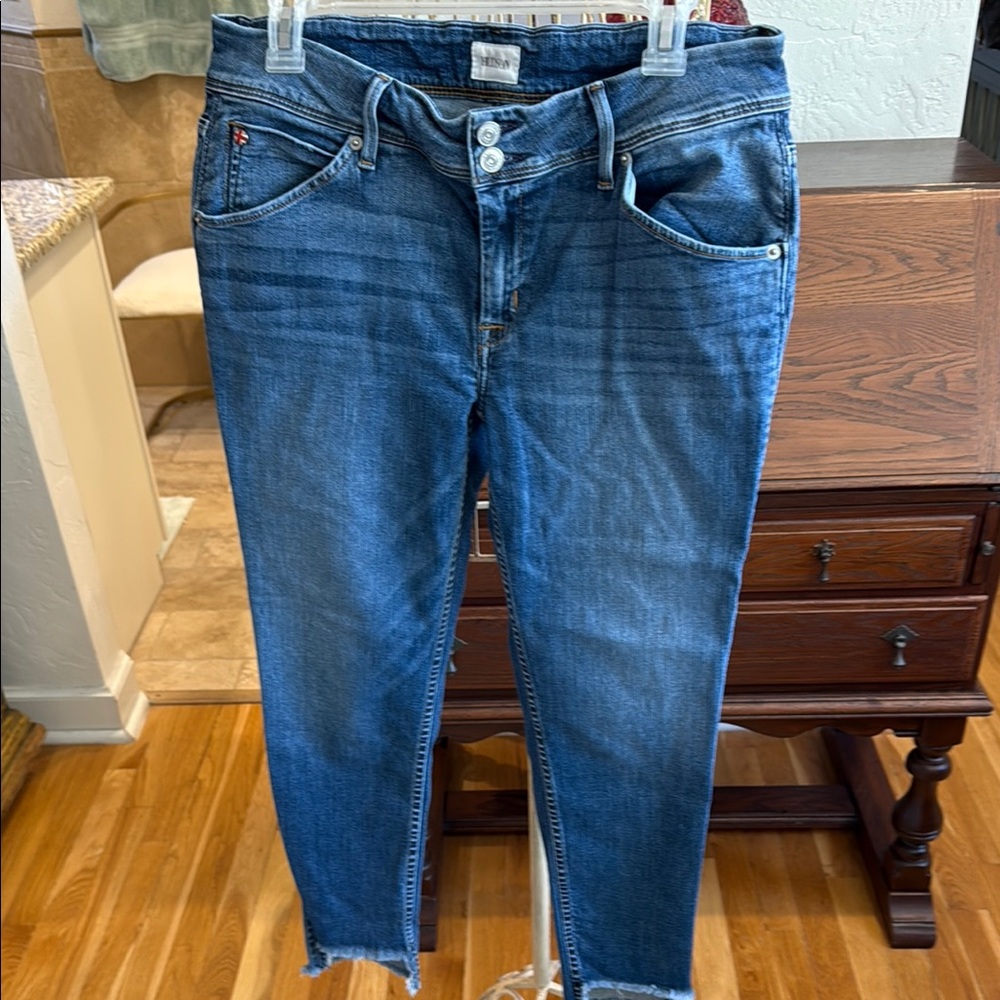 Hudson fray cut Women's Blue Jeans